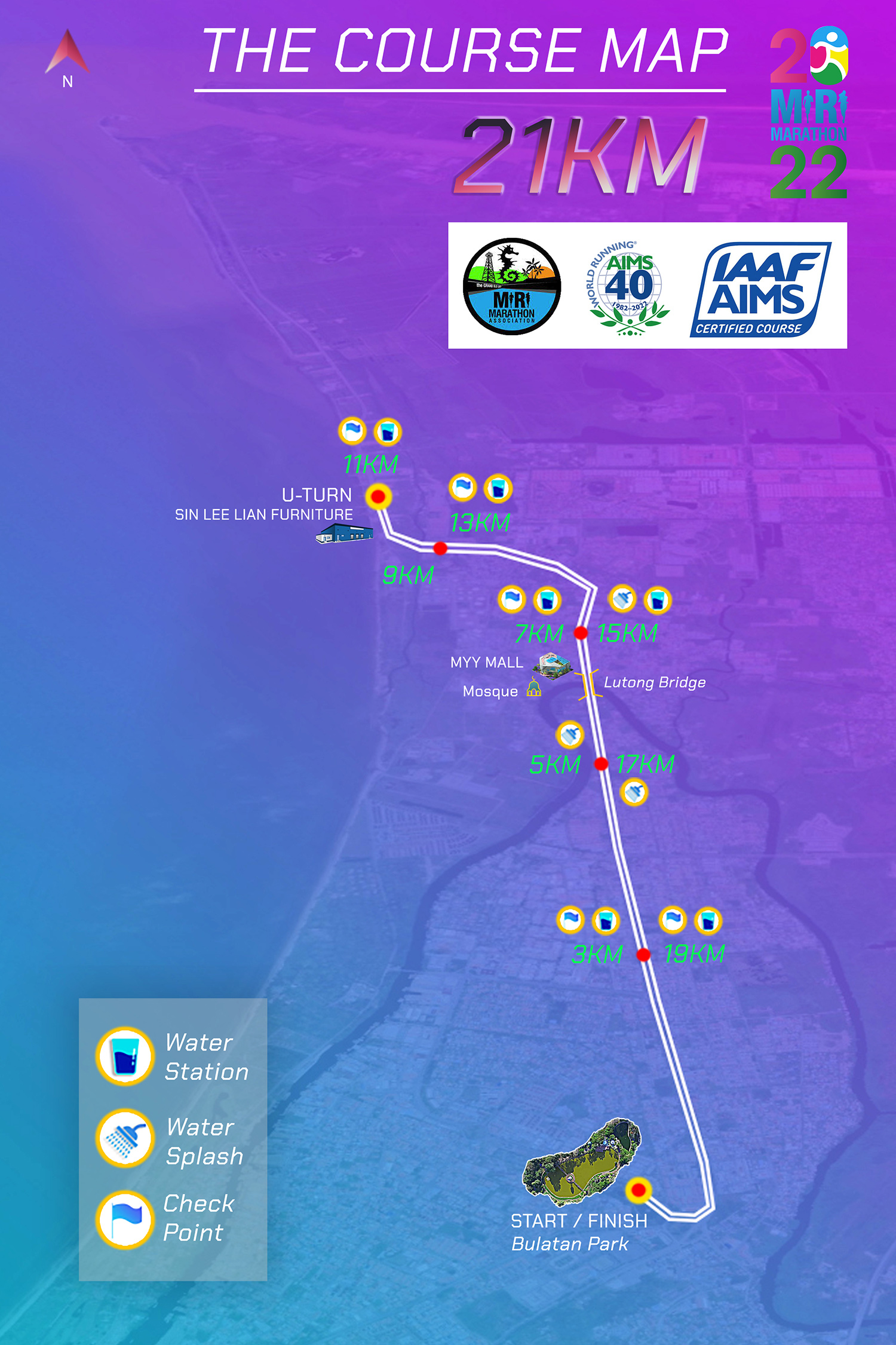 2022 21km COURSE MAP 